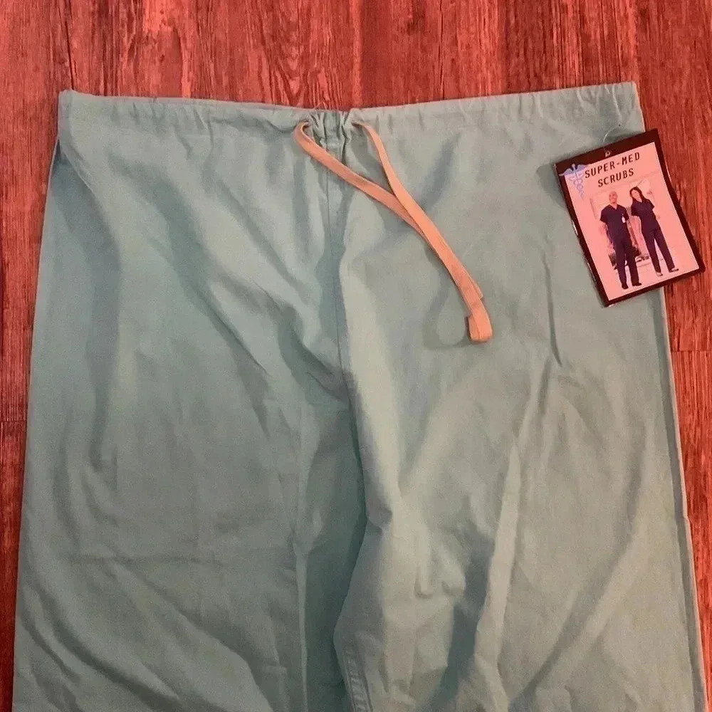 Medical Scrubs Pants Drawstring 2 Pair Navy Blue Size XL NWT - Picture 8 of 10